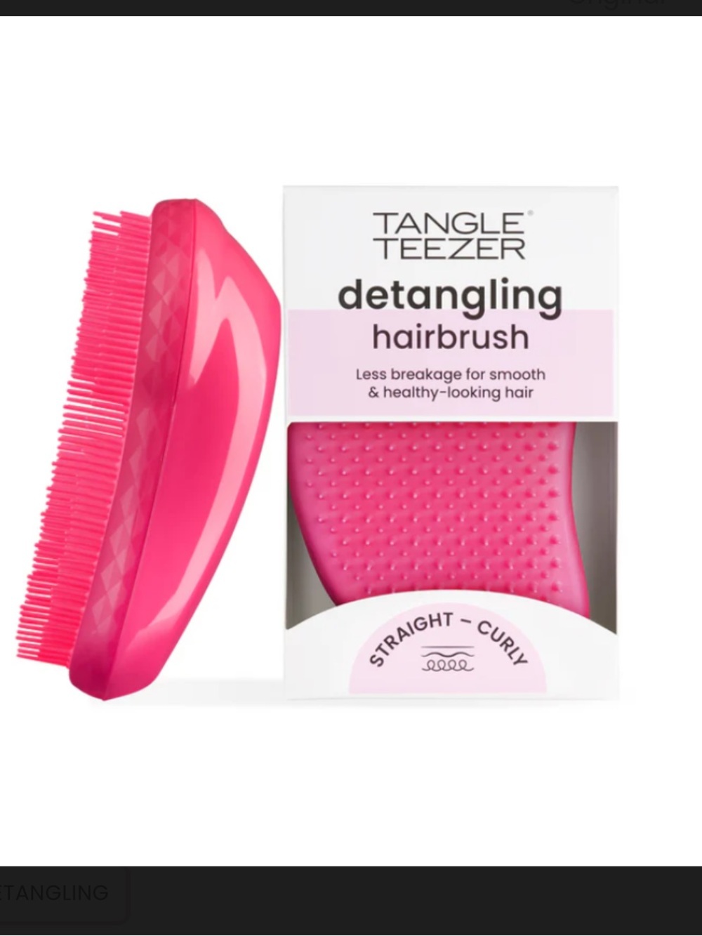Tangle Teezer Pink Detangling Hairbrush